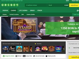 Unibet casino, autentificare