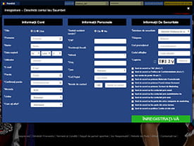 Pagina de inregistrare Baumbet casino